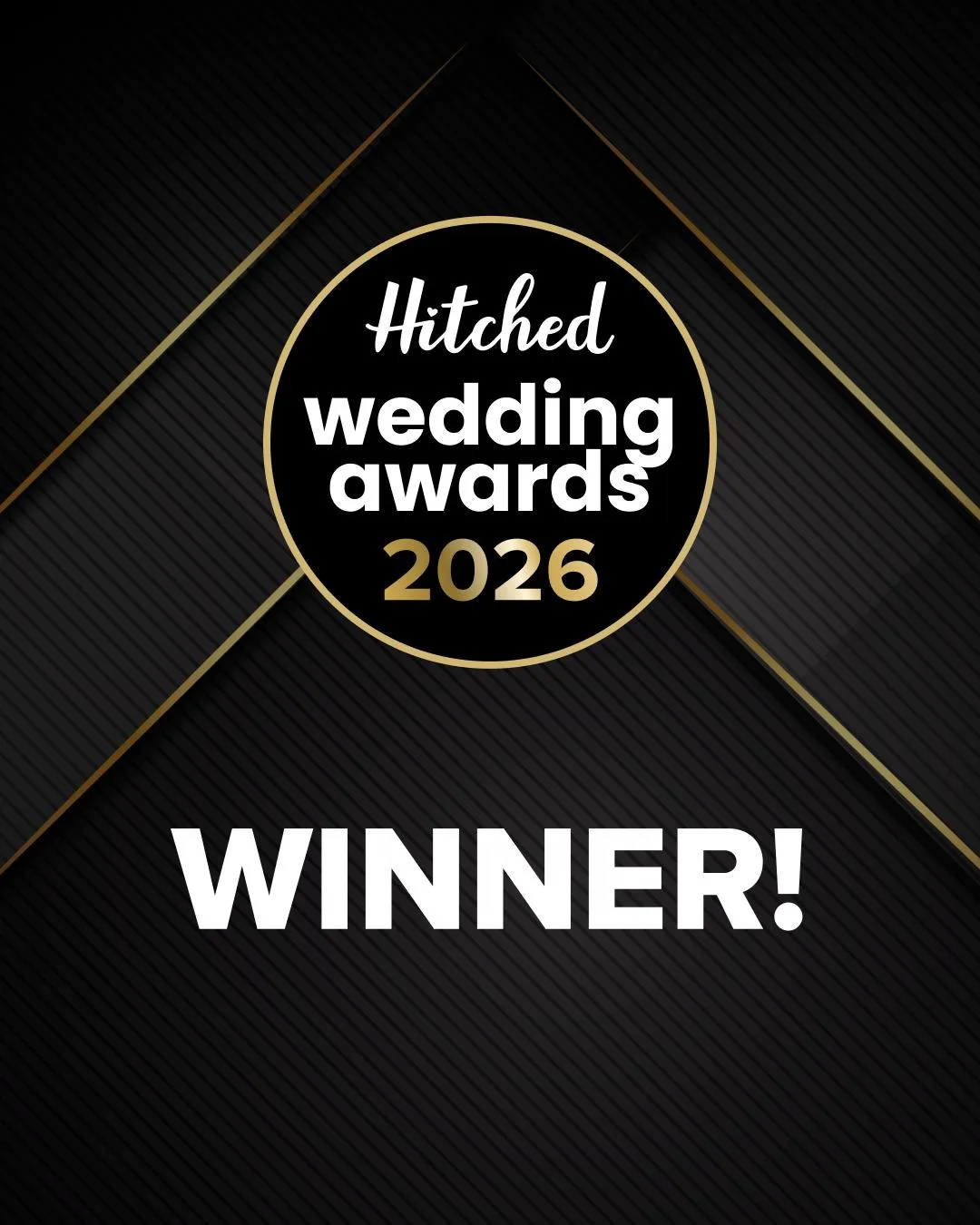 Hitched Wedding Awards 2026 winner badge